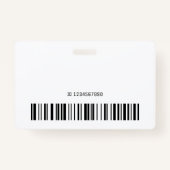 Badge Nom personnalisé Purple rose dégradé tendance (Dos)