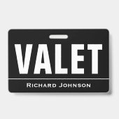 Badge Nom personnalisé voiturier (Arrière)