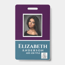 Nom photo couleur de l'employé QR numérisation cod