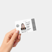 Badge Nom photo de l'employé de l'entreprise personnalis (Manuel / portable)