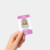 Badge Nom photo de l'employé personnalisé ID de rôle Cod (Manuel / portable)