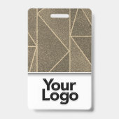Badge Nom photo de l'employé professionnel de la parties (Arrière)