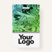 Badge Nom photo de l'employé professionnel Jungle (Dos)