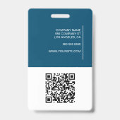 Badge Nom photo moderne (Dos)