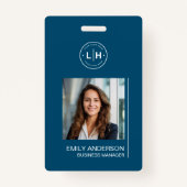 Badge Nom photo moderne (Devant)