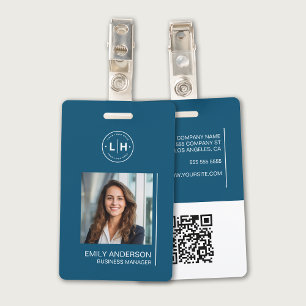 Badge Nom photo moderne