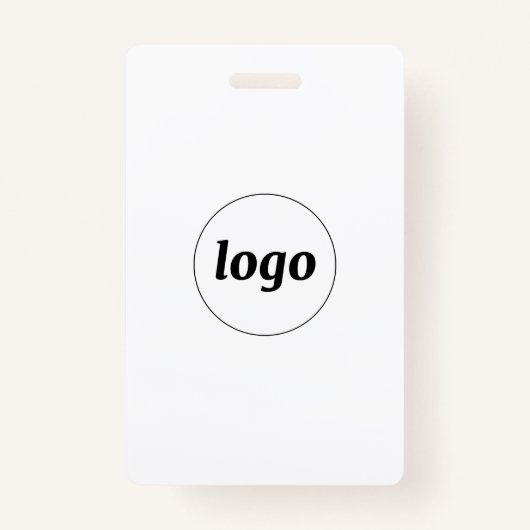 Badge Nom professionnel du logo (Dos)