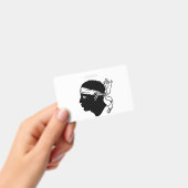 Badge nominatif avec drapeau de Corse, France (Manuel / portable)