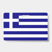 Badge nominatif avec drapeau de la Grèce (Arrière)