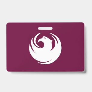 Badge nominatif avec drapeau de la ville de Phoeni