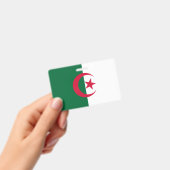 Badge nominatif avec drapeau de l'Algérie (Manuel / portable)