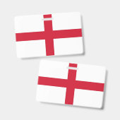 Badge nominatif avec drapeau de l'Angleterre, Roya (Avant & arrière)