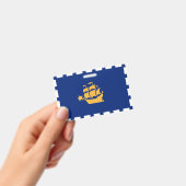 Badge nominatif avec drapeau de Québec (Manuel / portable)