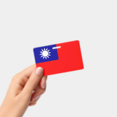 Badge nominatif avec drapeau de Taïwan (Manuel / portable)
