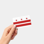 Badge nominatif avec drapeau de Washington DC, Éta (Manuel / portable)