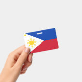 Badge nominatif avec drapeau des Philippines (Manuel / portable)