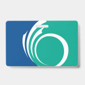 Badge nominatif avec drapeau d'Ottawa, Canada (Arrière)