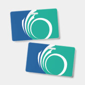 Badge nominatif avec drapeau d'Ottawa, Canada (Avant & arrière)