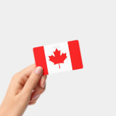 Badge nominatif avec drapeau du Canada (Manuel / portable)