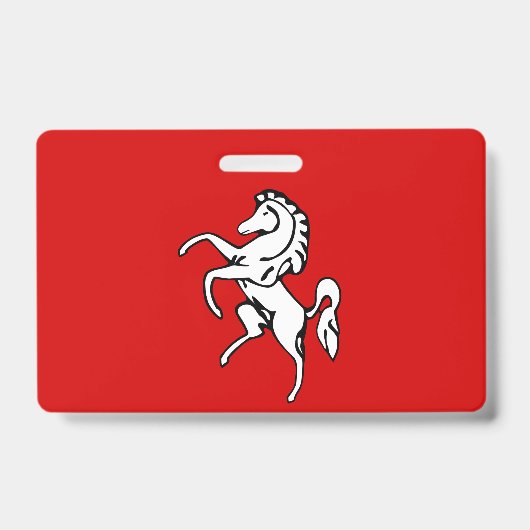 Badge nominatif avec drapeau du comté de Kent, Ang (Avant)