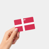 Badge nominatif avec drapeau du Danemark (Manuel / portable)