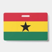 Badge nominatif avec drapeau du Ghana (Arrière)
