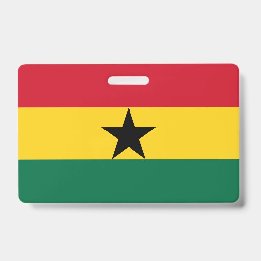 Badge nominatif avec drapeau du Ghana (Avant)