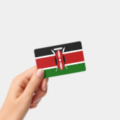 Badge nominatif avec drapeau du Kenya (Manuel / portable)