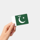Badge nominatif avec drapeau du Pakistan (Manuel / portable)