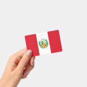 Badge nominatif avec drapeau du Pérou (Manuel / portable)