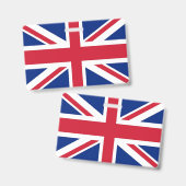 Badge nominatif avec drapeau du Royaume-Uni (Avant & arrière)