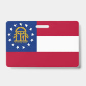 Badge nominatif avec le drapeau de l'État de Géorg (Arrière)