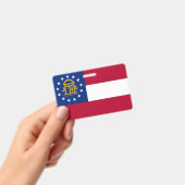 Badge nominatif avec le drapeau de l'État de Géorg (Manuel / portable)