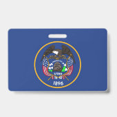 Badge nominatif avec le drapeau de l'État de l'Uta (Arrière)