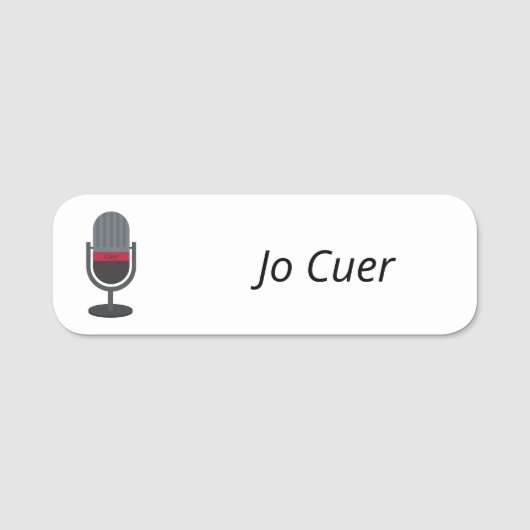 Badge nominatif Cuer (Devant)