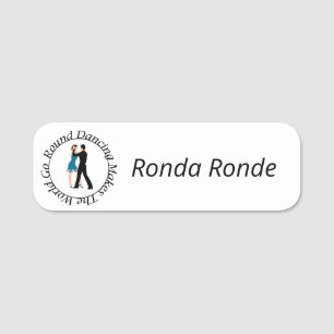 Badge nominatif de danse ronde