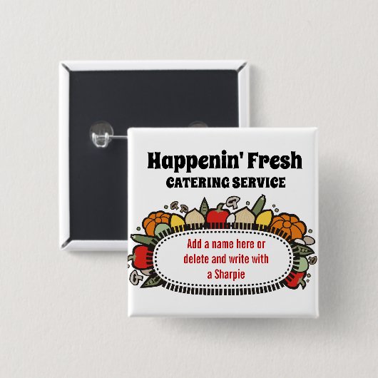 badge nominatif de restauration de cours de (Devant & derrière)