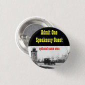 Badge nominatif de thème d'interdiction d'années (Devant & derrière)