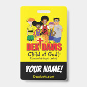 Badge nominatif "Dex n' Them" (recto-verso) (Arrière)