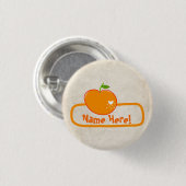 Badge nominatif d'orange de PaperFruit (Devant & derrière)
