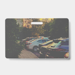 Badge nominatif en PVC Twilight Urban – Personnali
