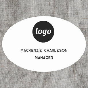 Badge nominatif magnétique ou à épingler pour empl