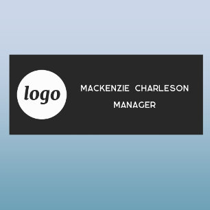 Badge nominatif magnétique ou à épingler pour empl