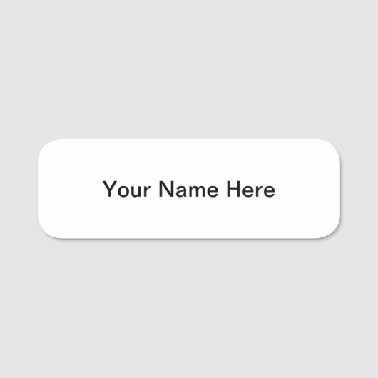 Badge nominatif personnalisable avec le support (Devant)