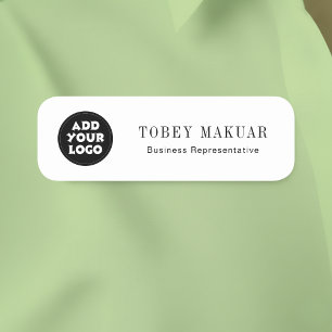Badge nominatif personnalisé pour employés avec lo