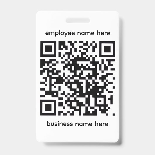 Badge nominatif QR (Avant)