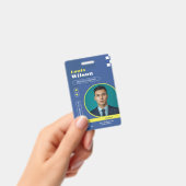 Badge Noms personnalisés professionnels et codes-barres  (Manuel / portable)