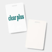 Badge non-imprimé (Front & Back)