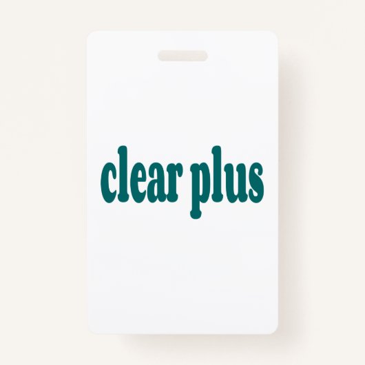 Badge non-imprimé (Devant)