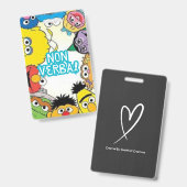 Badge Non Verbal (Avant & arrière)